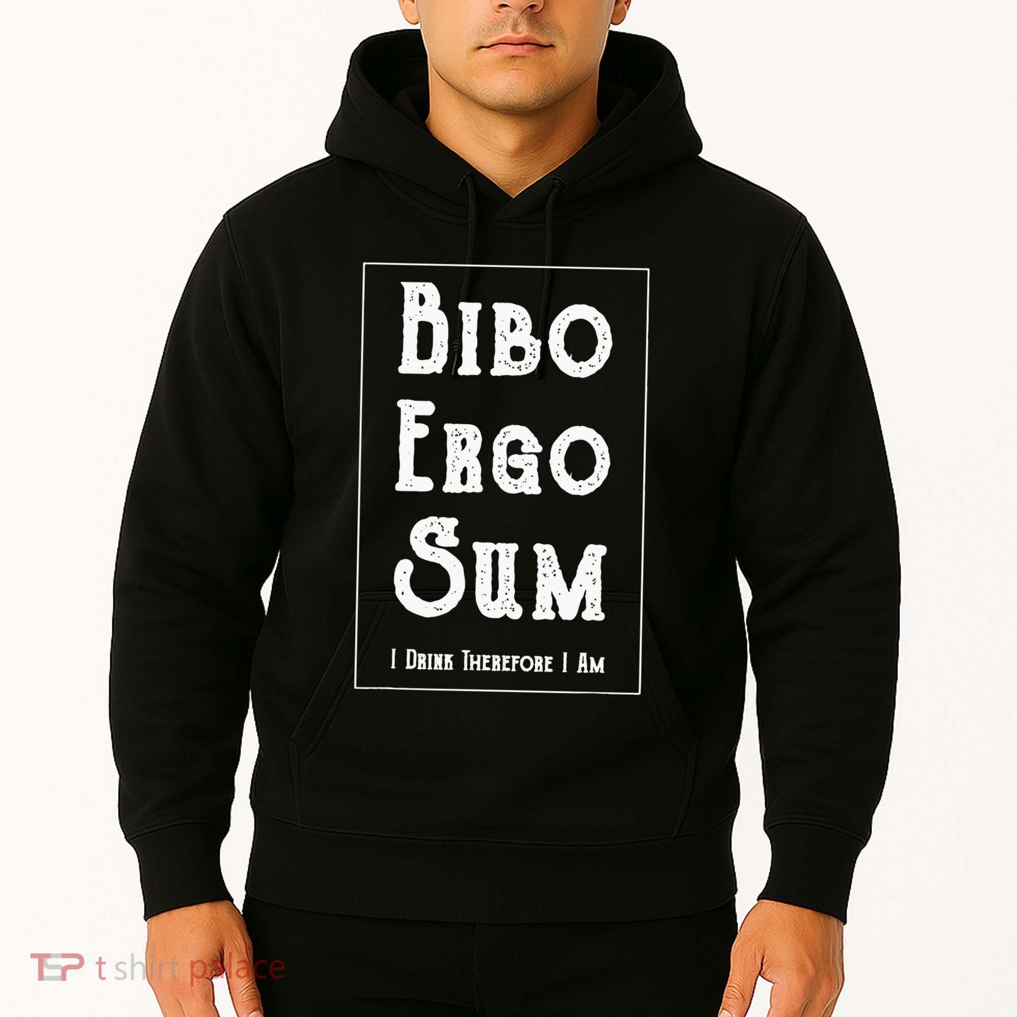 Bibo Ergo Sum I Drink Therefore I Am Latin Alcohol Hoodie