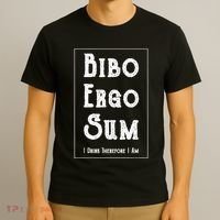 Bibo Ergo Sum I Drink Therefore I Am Latin Alcohol T-Shirt thumb 3