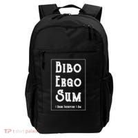 Bibo Ergo Sum I Drink Therefore I Am Latin Alcohol Backpack thumb 0