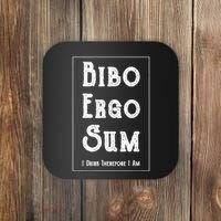 Bibo Ergo Sum I Drink Therefore I Am Latin Alcohol Coaster thumb 0