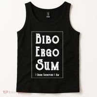 Bibo Ergo Sum I Drink Therefore I Am Latin Alcohol Tank Top thumb 2