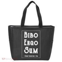 Bibo Ergo Sum I Drink Therefore I Am Latin Alcohol Tote Bag thumb 0