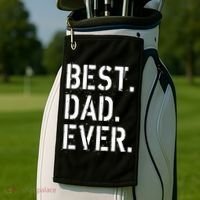 Best. Dad. Ever. Father's Day Golf Towel thumb 2