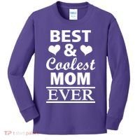 Best And Coolest Mom Ever Kids Long Sleeve Shirt thumb 0