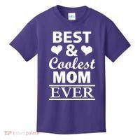 Best And Coolest Mom Ever Kids T-Shirt thumb 0