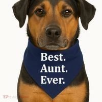 Best Aunt Ever USA-Made Doggie Bandana thumb 1