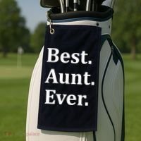 Best Aunt Ever Golf Towel thumb 2