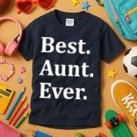 Best Aunt Ever Kids T-Shirt thumb 3