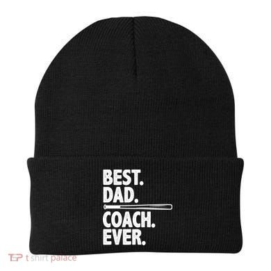 Best Baseball Dad Coach Ever Beanie