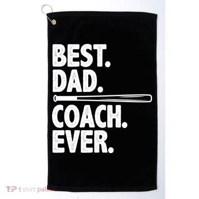 Best Baseball Dad Coach Ever Golf Towel
