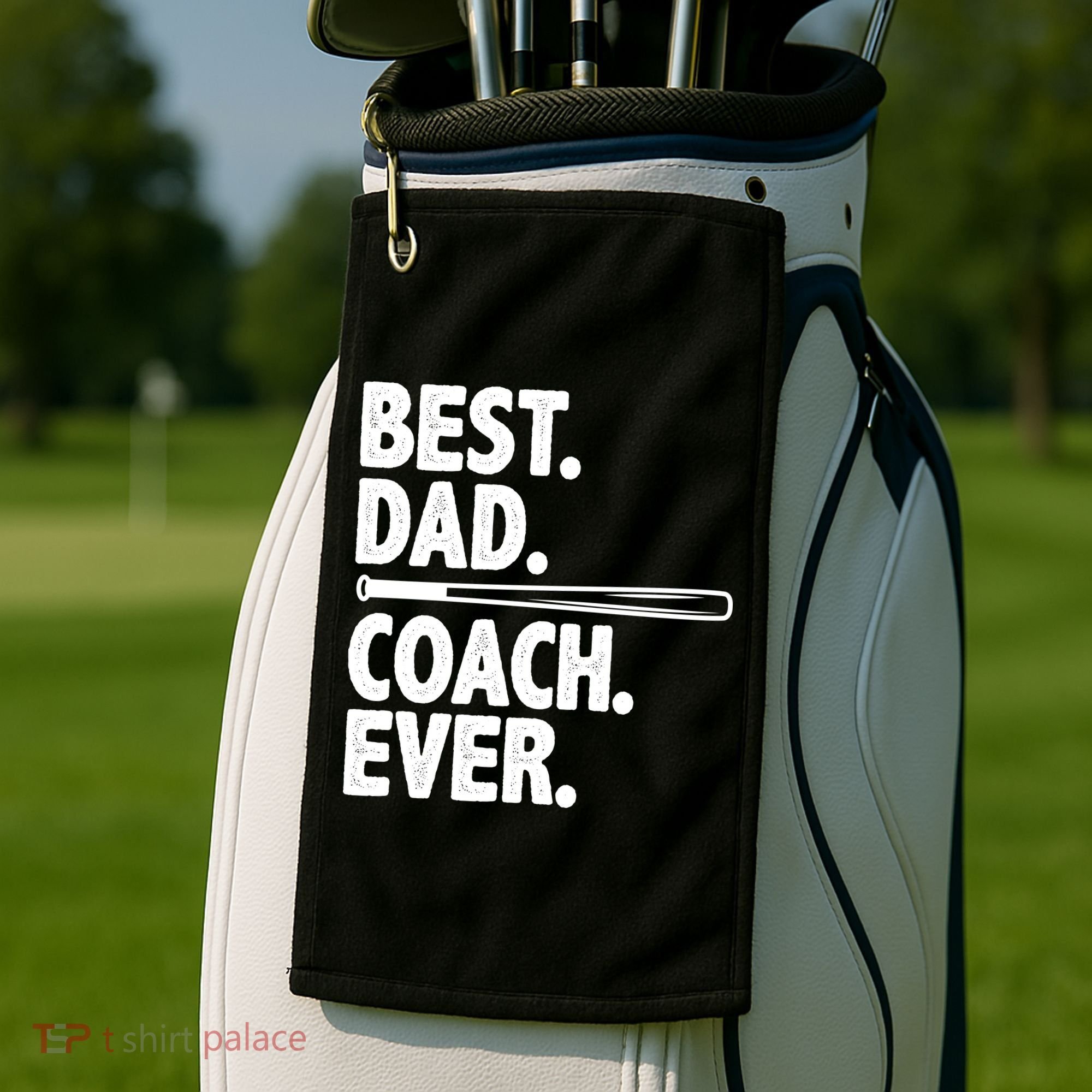 Best Baseball Dad Coach Ever Golf Towel