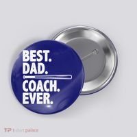 Best Baseball Dad Coach Ever Button thumb 0