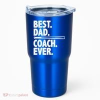 Best Baseball Dad Coach Ever Tumbler thumb 0