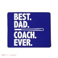 Best Baseball Dad Coach Ever Mousepad thumb 0