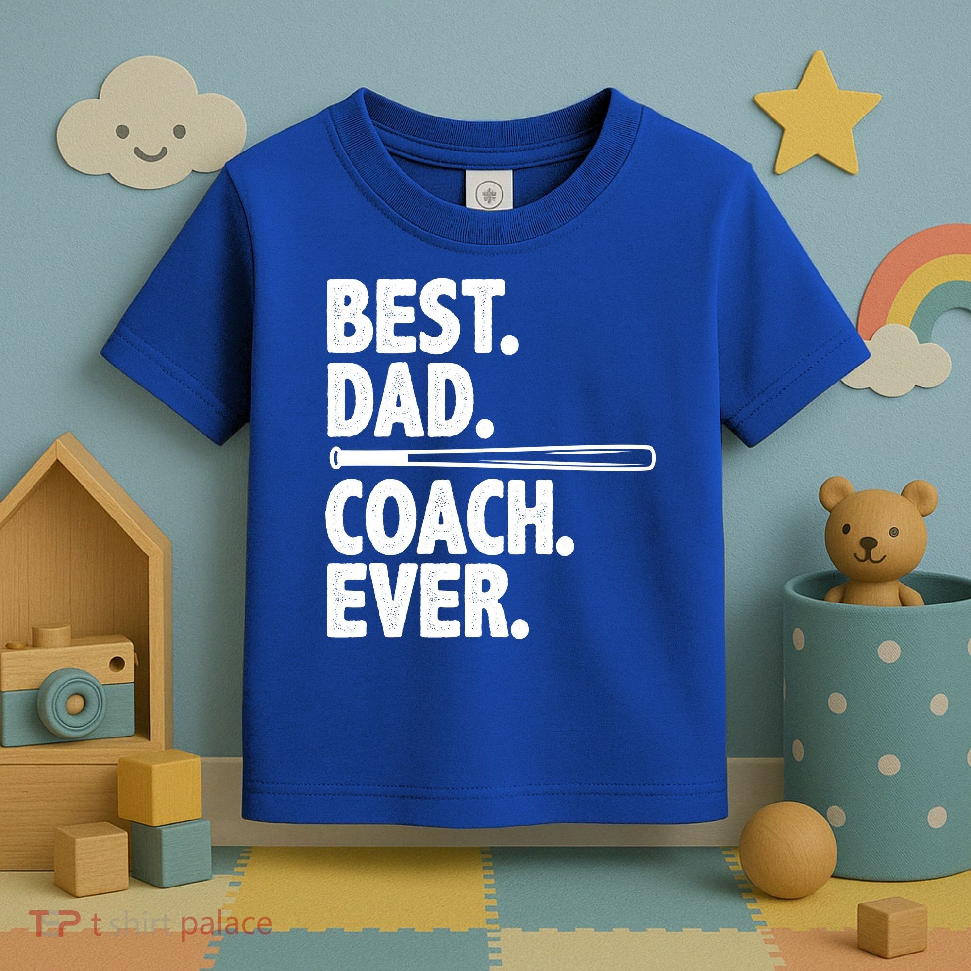 Best Baseball Dad Coach Ever Toddler T-Shirt