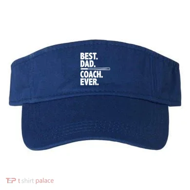 Best Baseball Dad Coach Ever Visor