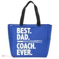 Best Baseball Dad Coach Ever Tote Bag thumb 0