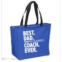 Best Baseball Dad Coach Ever Tote Bag thumb 2