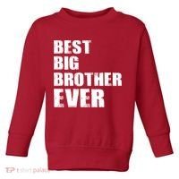 Best Big Brother Ever Toddler Sweatshirt thumb 0