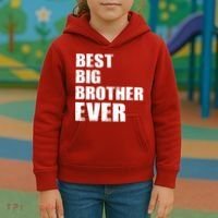 Best Big Brother Ever Kids Hoodie thumb 3