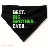 Best Big Brother Ever Older Sibling USA-Made Doggie Bandana thumb 0
