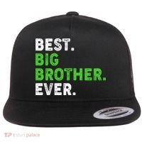 Best Big Brother Ever Older Sibling Flat Bill Trucker Hat thumb 0