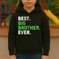 Best Big Brother Ever Older Sibling Kids Hoodie thumb 3