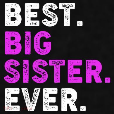 Best Big Sister Ever Older Sibling Ladies PosiCharge Tri-Blend Wicking Tank