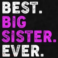 Best Big Sister Ever Older Sibling Ladies PosiCharge Tri-Blend Wicking Tank thumb 2