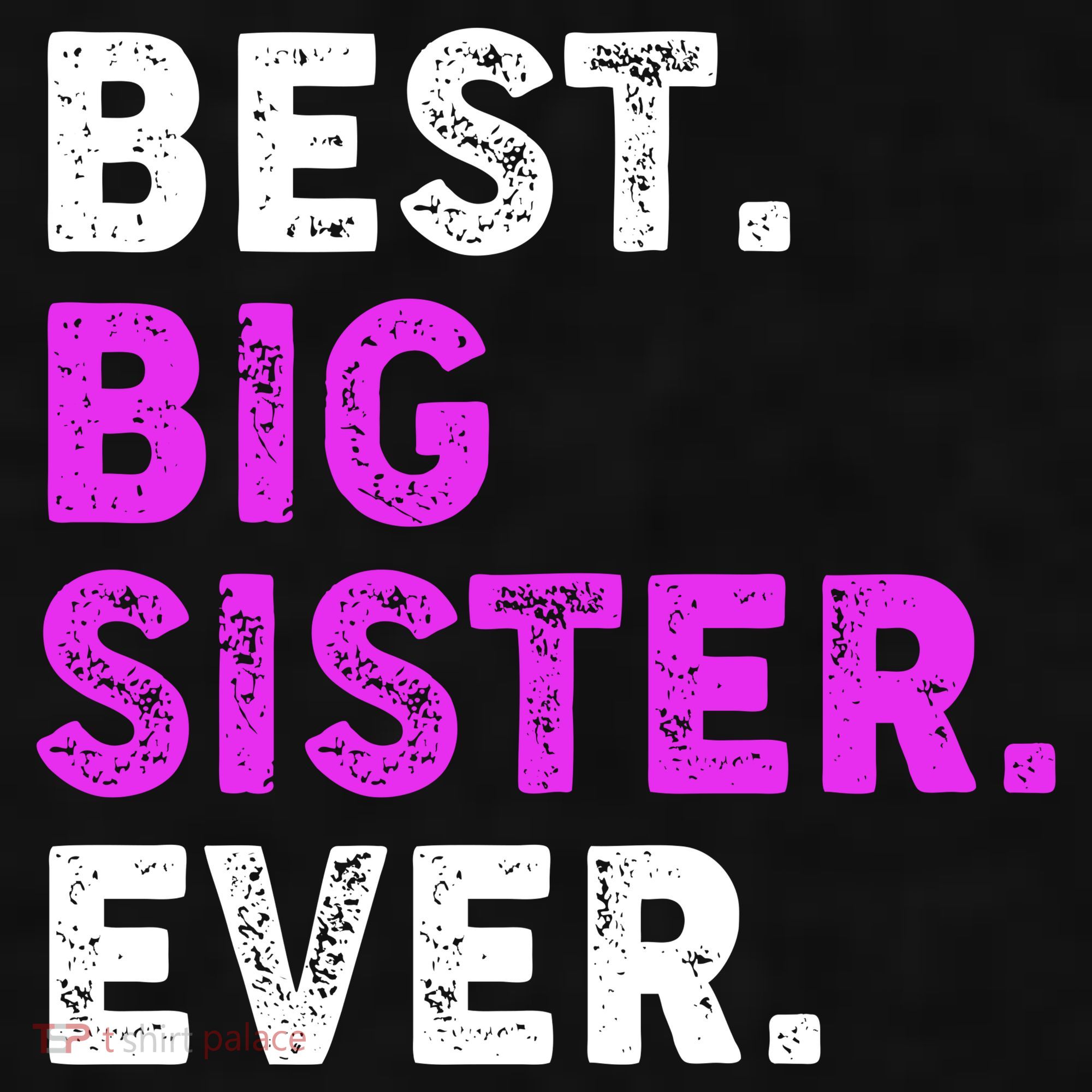 Best Big Sister Ever Older Sibling Ladies PosiCharge Tri-Blend Wicking Tank