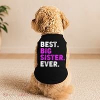 Best Big Sister Ever Older Sibling Doggie Tank thumb 2