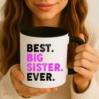 Best Big Sister Ever Older Sibling Coffee Mug thumb 3