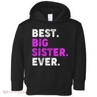 Best Big Sister Ever Older Sibling Toddler Hoodie thumb 0