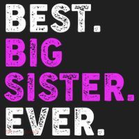 Best Big Sister Ever Older Sibling Golf Towel thumb 3