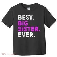 Best Big Sister Ever Older Sibling Toddler T-Shirt thumb 0