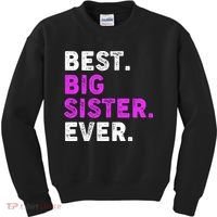 Best Big Sister Ever Older Sibling Kids Sweatshirt thumb 0