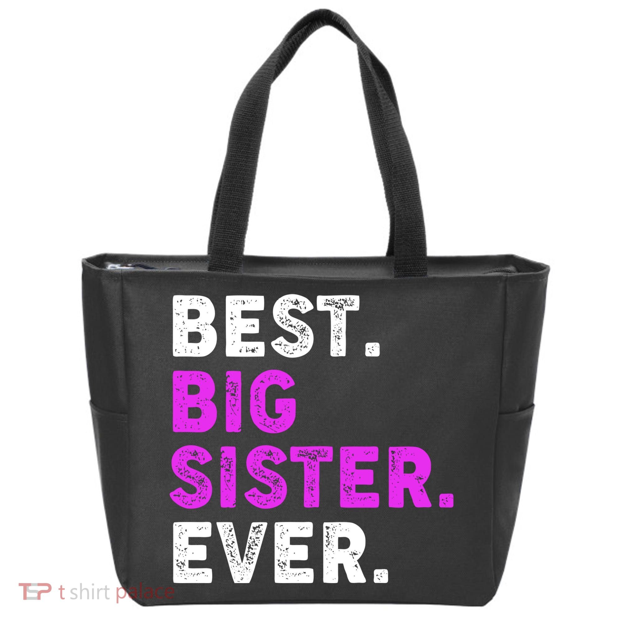 Best Big Sister Ever Older Sibling Tote Bag