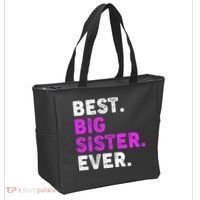 Best Big Sister Ever Older Sibling Tote Bag thumb 2