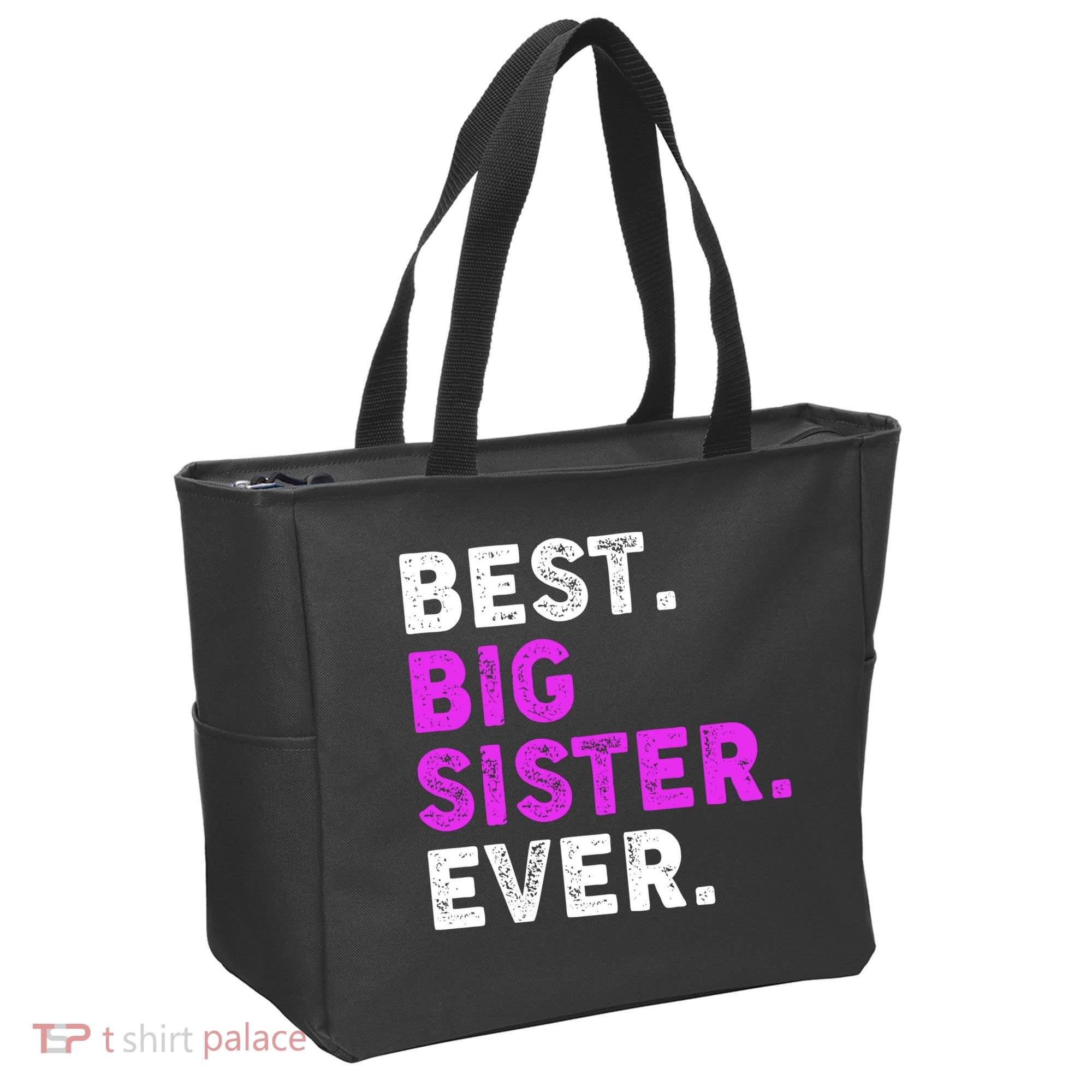 Best Big Sister Ever Older Sibling Tote Bag