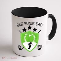 Best Bonus Dad By Par Coffee Mug thumb 1