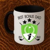 Best Bonus Dad By Par Coffee Mug thumb 2