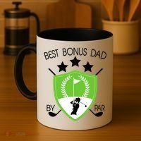 Best Bonus Dad By Par Coffee Mug thumb 4