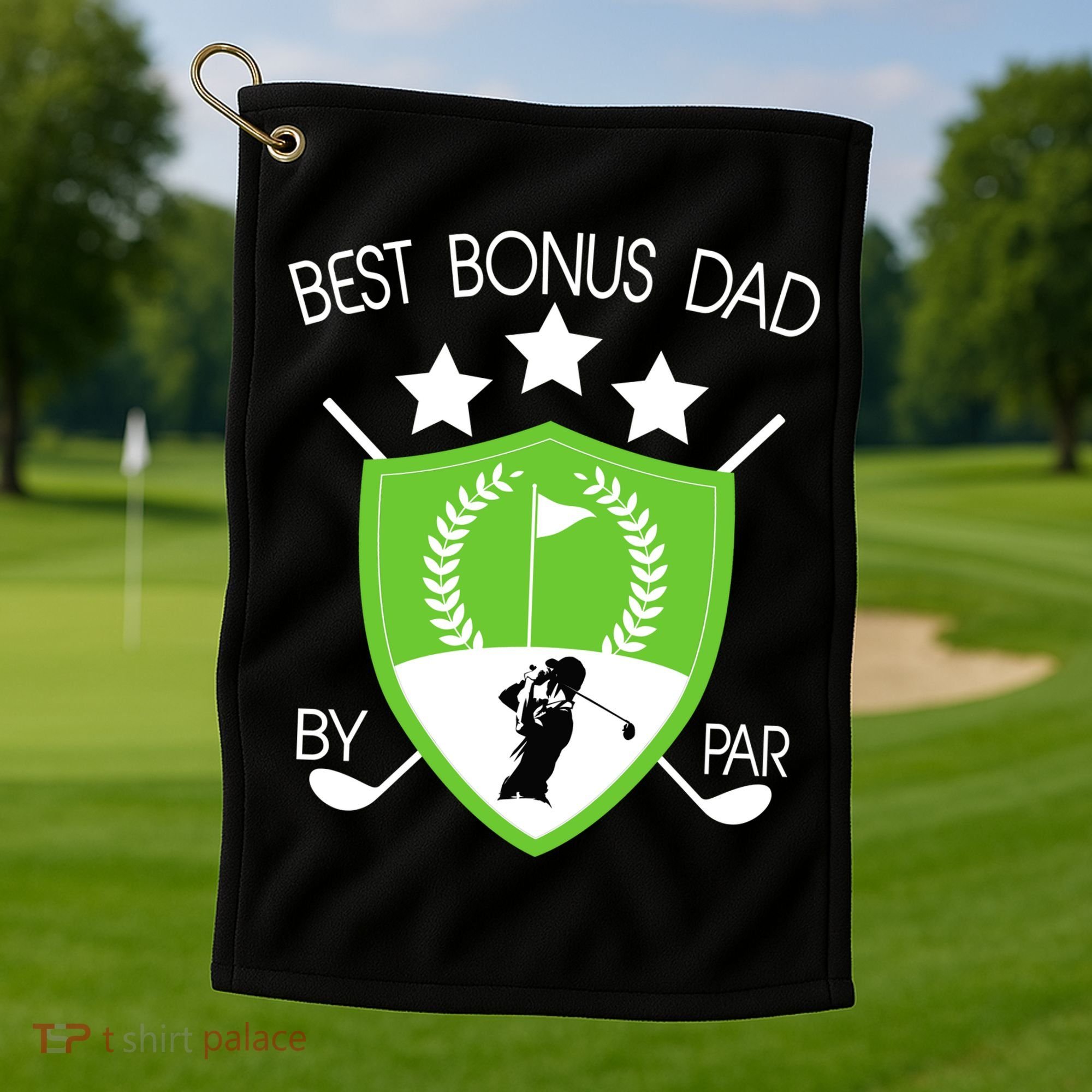 Best Bonus Dad By Par Golf Towel