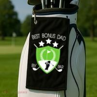 Best Bonus Dad By Par Golf Towel thumb 2