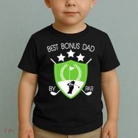 Best Bonus Dad By Par Toddler T-Shirt thumb 2