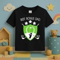 Best Bonus Dad By Par Toddler T-Shirt thumb 3