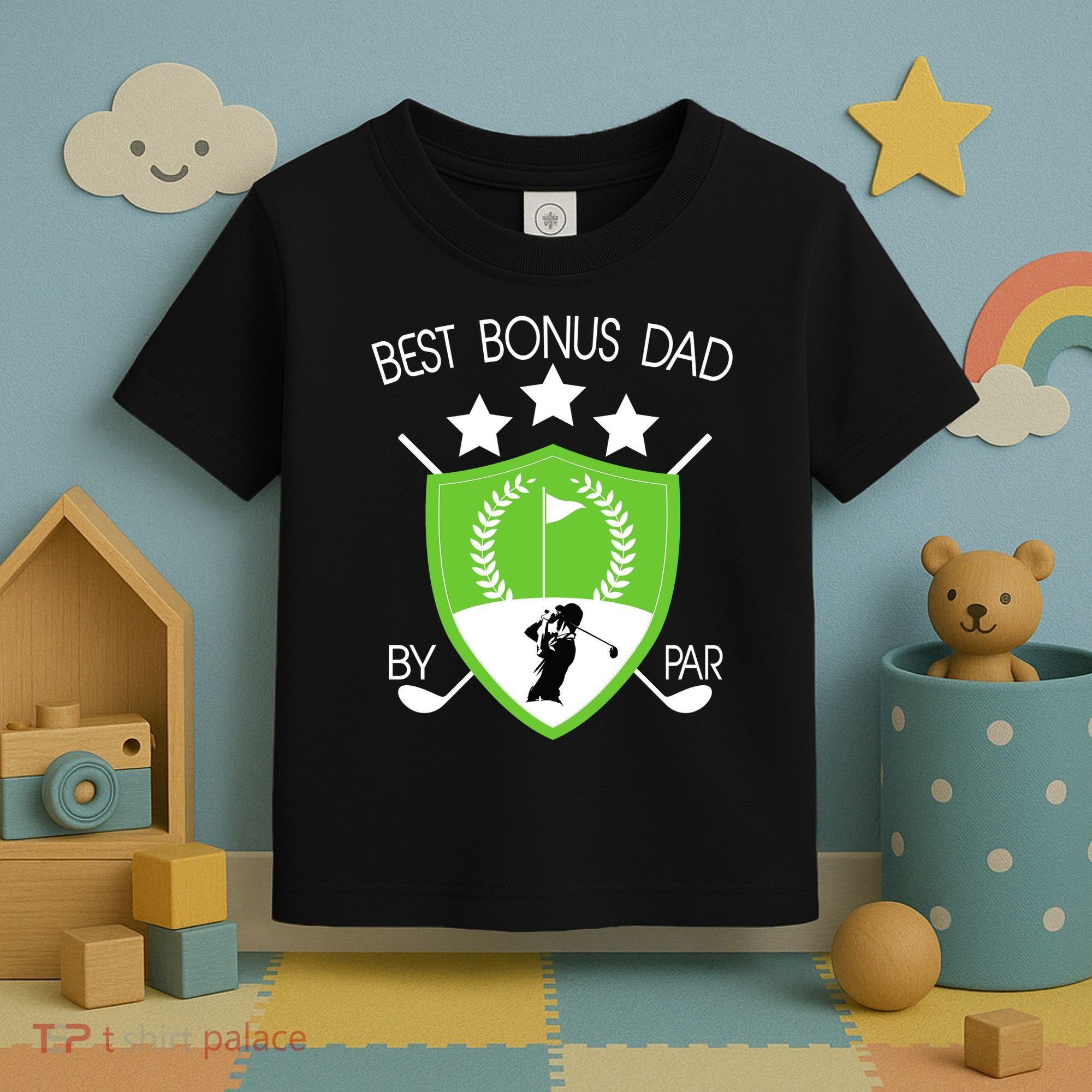 Best Bonus Dad By Par Toddler T-Shirt