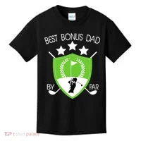 Best Bonus Dad By Par Kids T-Shirt thumb 0