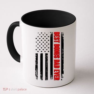 Best Bonus Dad Ever Distressed US Flag Coffee Mug