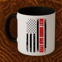 Best Bonus Dad Ever Distressed US Flag Coffee Mug thumb 2
